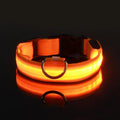 LED Dog Collar Nylon Glow In The Dark Safety-5
